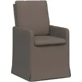 vidaXL Esszimmerstühle 2 stk. Leinen Hellgrau 57 x 67 x 98 cm