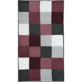 Kleine wolke Badematte "Caro, Badvorleger, Badezimmer Teppich" Gr. 3, rosa (old rose), H:25mm, Kunstfaser, Badematten, Badematte, Badteppich, modernes Karo-Muster, Pastell-Farben, waschbar