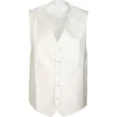 Suitable Hochzeit Gilet V-Design Off-White