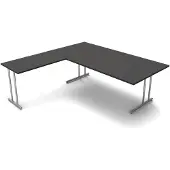 Kerkmann Büromöbelfabrik Schreibtisch start up BxT 200x200cm anthrazit