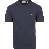 Gant T-Shirt "T-Shirt Reg Shield 1er Pack", Herren, Gr. 5XL, blau, Obermaterial: 100% Baumwolle CO., Shirts T-Shirt