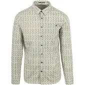 No-excess Hemd mit Musterdruck Multicolour - XXL