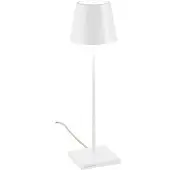 Zafferano Poldina 230V LED-Tischleuchte-Weiß