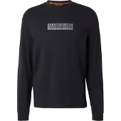 Napapijri Longsleeve Herren Box Logo 1 Black Beauty-M