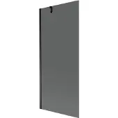 Mexen Next Badewannenabtrennung 1-flügelig 80 x 150 cm, Graphit, Schwarz - 895-080-000-00-40-70