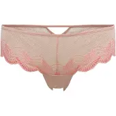 Triumph Slip "Comfort Glam Hipster", Damen, Gr. 44, rosa (desert sand), Spitze, Obermaterial: 80% Polyamid, 20% Elasthan, körpernah, Unterhosen Slip, raffinierte Spitze
