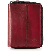 Green Burry GREENBURRY Kartenetui Destressed Card Case RFID Deep Red dunkelrot