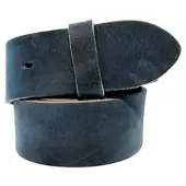 Rettungsring Gürtel Gürtelriemen RETTUNGSRING GÜRTEL, Herren, Gr. 105, blau, Rindsleder, Vintage, unifarben, Gürtel Gürtelriemen