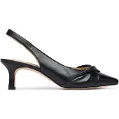 Caprice Damen Pumps spitz aus Leder mit Slingback Riemen 9-29600-46, Größe:37.5 EU, Farbe:Schwarz