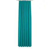 Wirth Vorhang "Newbury", blau (türkis), B:130cm H:195cm, Baumwolle, Polyester, Gardinen, Vorhang, nach Maß