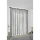 Wirth Vorhang "Sunday", grau (hellgrau), B:142cm H:315cm, Jacquard, Baumwolle, Polyester, Gardinen, Vorhang, nach Maß