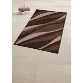 Kleine wolke Badematte "Dream, Badvorleger, Badezimmer Teppich", braun (nussbraun), H:20mm, Polyacryl, Badematten, Badematte, Badteppich, Wellen Design
