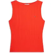 Tommy Hilfiger 5x2 Rib Boat Slim Fit ärmelloses T-shirt