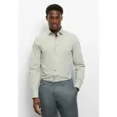 Olymp Businesshemd "Level Five body fit", Herren, Gr. 45, N-Gr, mint, Web, Obermaterial: 64% Baumwolle, 27% Polyester, 9% Elasthan, Hemden Businesshemd