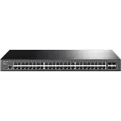 TP-LINK JetStream 48-Port Gigabit L2+-Managed Switch mit 4 10GE SFP+ Slots, Managed, L2+, Gigabit Ethernet (10/100/1000), Rack-Einbau, 1U
