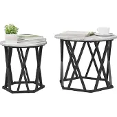 vidaXL Beistelltisch 2 stk. Sonoma-Grau 50 x 50 x 40 cm