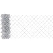 vidaXL Maschendrahtzaun mit Betonsockel 25 x 0,6 m Verzinkter Stahl