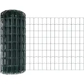vidaXL Euro-Zaun mit Pfosten 10 x 0,8 m PVC-beschichteter Stahl Grün
