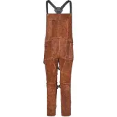 Vevor Schweißerschürze mit geteiltem Bein, Latzschürze 610x1321mm, Arbeitsschürze aus Rindsleder, hitzebeständige Sicherheitsschürze mit 3 Taschen für Holz-, Garten-, Schmiedearbeiten, XL
