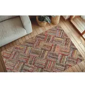 Obsession Teppich "My Cancun 330", bunt (mehrfarbig), B:120cm H:8mm L:170cm, Baumwolle, Teppiche, Teppich, modernes Design, handgefertigt