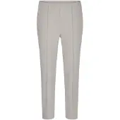 Goldner Kurzgröße: Elegante 7/8-Hose mit Biesen in stein | Gr.: 25