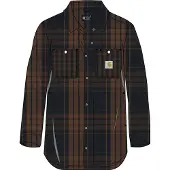 Carhartt Tencel Fiber Series Loose Fit Twill Plaid Shirt black (N04) XS REG
