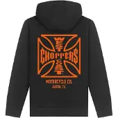 WCC ATX Cross Zip-Hoodie M Herren Baumwolle schwarz, M