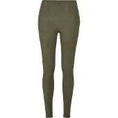 Urban Classics Ladies - Washed Kunstleder Hose oliv - L