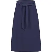 Bugatti Jerseyrock , Damen, Gr. 34, blau (marine), 71% Polyester, 22% Viskose, 7% Elasthan, Röcke Jerseyrock, mit Bindegürtel