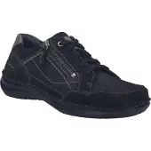 Josef seibel Schnürschuh "New Anvers 11, schwarz-kombi", Herren, Gr. 43, schwarz (schwarz, kombi), Obermaterial: 100% Rindsleder Leather cow., Schuhe Schnürschuh