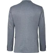 Bugatti Sakko , Herren, Gr. 58, blau (hellblau), 78% Polyester, 17% Viskose, 5% Elasthan, slim fit, Manschette, Sakkos Sakko, aus Jersey