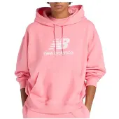 New Balance - Women's Sport Essentials French Terry Logo - Hoodie Gr L rosa