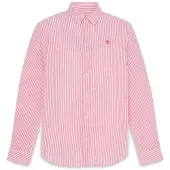 Timberland - L/S Seersucker Striped Shirt Regular - Hemd Gr L rosa