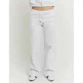 Tally Weijl Sweathose "SPACOWIBY", Damen, Gr. 42, N-Gr, grau (gris chiné light), Sweatware, Obermaterial: 65% Baumwolle, 35% Polyester, meliert, lang, Hosen Sweathose, Baumwollmischung, weit