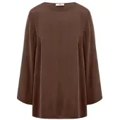Peter Hahn Long-Bluse zum Schlupfen braun