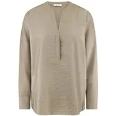 Peter Hahn Bluse Rundhals-Ausschnitt beige, 40