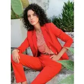 Peter Hahn Jersey-Blazer rot