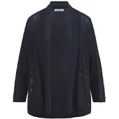 Peter Hahn Strickjacke 3/4-Arm blau