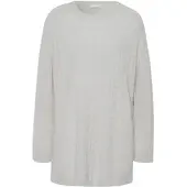 Peter Hahn Long-Pullover aus 100% Kaschmir grau, 46/48
