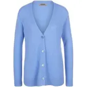 Peter Hahn Strickjacke aus 100% Kaschmir blau