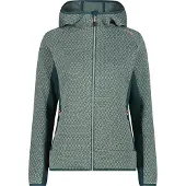 CMP Woman Fleece Jacket FIX Hood jade-trek green (15EU) 40