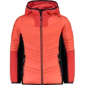 CMP Mädchen Hybrid-Jacke mit Kapuze