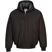Portwest Kapuzensweatjacke mit Daunenfutter - Größe XXXL - Schwarz -