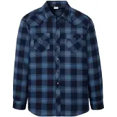 Bonprix Flanellhemd aus Baumwoll-Flanell, mit Karo-Muster