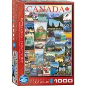 Eurographics 6000-0778 Travel Canada Vintage Posters Puzzle, Mehrfarbig, 48 x 68