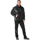 Planam Winterjacke Highline Gr. XL schwarz/schiefer/zink