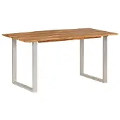 Syfax Esstisch 154x80x76 cm Massivholz Akazie