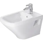 Duravit Wand-Bidet DuraStyle 37x54cm, m HL, ÜL, Hahnlochbank, weiß