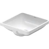 Duravit Einbauwaschtisch Starck 3 43x43cm, EB v unt, o. HL, HLB, m ÜL, we