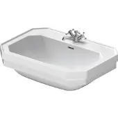 Duravit Waschtisch 1930 70x50cm, 1 HL, 2 HL vorg, m Ü, HLB, w WG